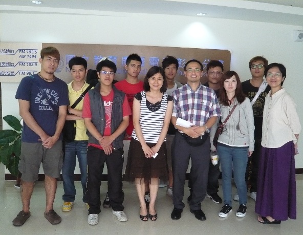 運管系運動與媒體傳播課程 師生參訪國立彰化教育電台１